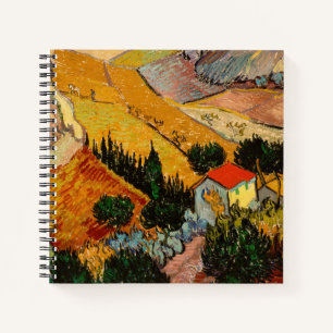 Vincent van Gogh - Landschaft, Haus und Pflüger Notizbuch