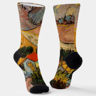 Vincent van Gogh - Landschaft, Haus und Pflüger Socken