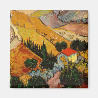 Vincent van Gogh - Landschaft, Haus und Plowman