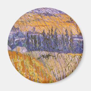 Vincent van Gogh - Landschaft in Auvers im Regen Magnet