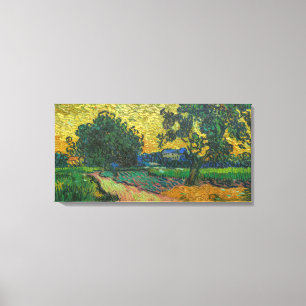 Vincent van Gogh - Landschaft in der Dämmerung Leinwanddruck
