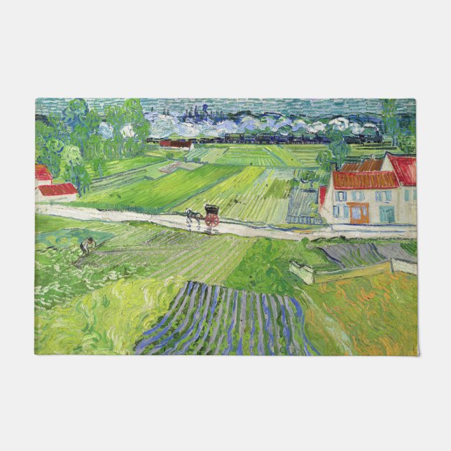 Vincent van Gogh - Landschaft mit Beförderung & Zu Fußmatte (Vorderseite)