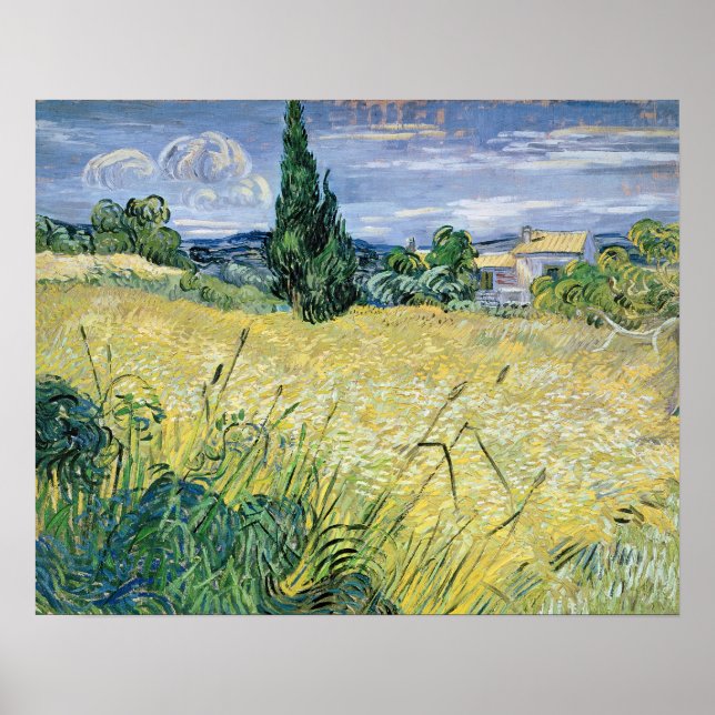 Vincent van Gogh | Landschaft mit grünem Mais, 188 Poster (Vorne)