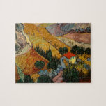 Vincent van Gogh | Landschaft mit Haus & Plowman<br><div class="desc">Nummer der Bildauflistung:  BAL385504 Landschaft mit Haus und Plowman,  1889 (Öl auf Leinwand). Gogh,  Vincent van (1853-1890) Öl auf Leinwand. Hermitage,  St. Petersburg,  Russland .  1889</div>