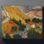 Vincent van Gogh | Landschaft mit Haus & Plowman Fotoplatte<br><div class="desc">Bildsammlung Nummer: BAL385504 Landschaft mit Haus und Plowman,  1889 (Öl auf Leinwand). Gogh,  Vincent van (1853-1890) Öl auf Leinwand. Hermitage,  St. Petersburg,  Russland . 1889</div>