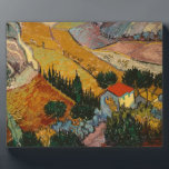 Vincent van Gogh | Landschaft mit Haus & Plowman Fotoplatte<br><div class="desc">Bildsammlung Nummer: BAL385504 Landschaft mit Haus und Plowman, 1889 (Öl auf Leinwand). Gogh, Vincent van (1853-1890) Öl auf Leinwand. Hermitage, St. Petersburg, Russland . 1889</div>