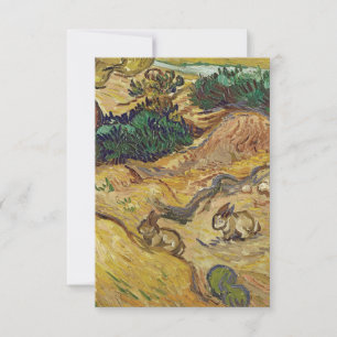 Vincent van Gogh - Landschaft mit Kaninchen Karte