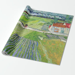 Vincent van Gogh - Landschaft mit Kutsche & Zug Geschenkpapier