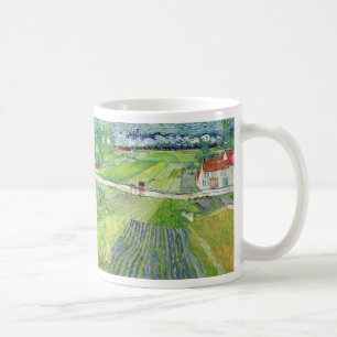 Vincent van Gogh - Landschaft mit Kutsche & Zug Kaffeetasse