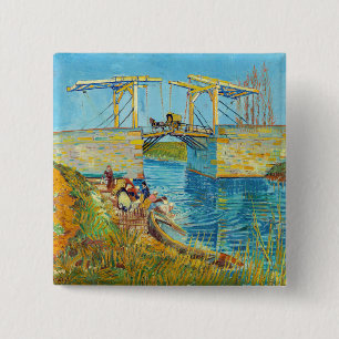 Vincent van Gogh - Langlois Bridge bei Arles #1 Button