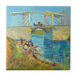 Vincent van Gogh - Langlois Bridge bei Arles #1 Fliese