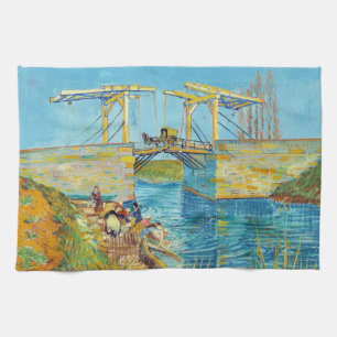Vincent van Gogh - Langlois Bridge bei Arles #1 Geschirrtuch