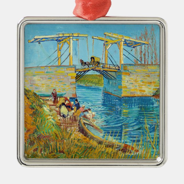 Vincent van Gogh - Langlois Bridge bei Arles #1 Ornament Aus Metall (Vorne)