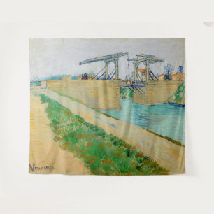 Vincent van Gogh - Langlois Bridge bei Arles #2 Wandteppich