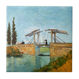 Vincent van Gogh - Langlois Bridge bei Arles #3 Fliese