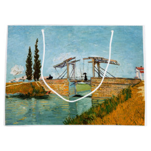 Vincent van Gogh - Langlois Bridge bei Arles #3 Große Geschenktüte