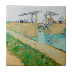 Vincent van Gogh - Langlois-Brücke in Arles #2 Fliese