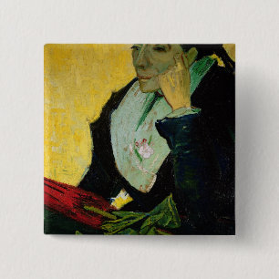 Vincent van Gogh L'Arlesienne, Detail, 1888 Button
