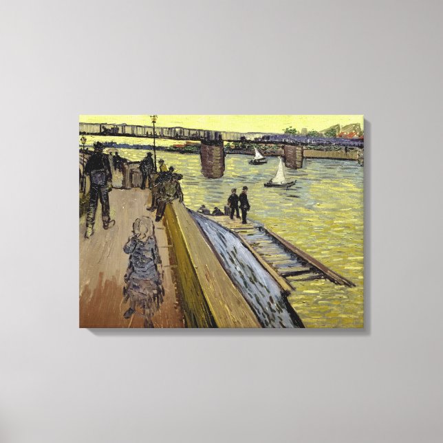 Vincent van Gogh | Le Pont de Trinquetaille Arles Leinwanddruck (Vorderseite)