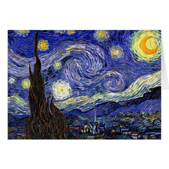Vincent Van Gogh - Le Starry Night Fine Art (Devant horizontal)