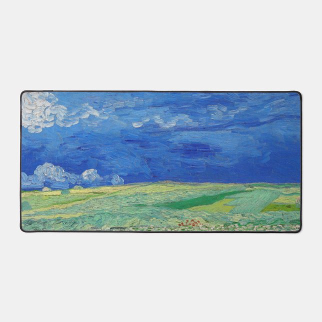 Vincent van Gogh - Les champs de roues sous Thunde (Recto)