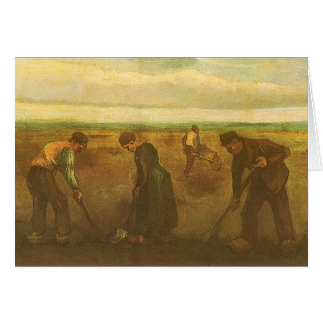 Vincent van Gogh - Les paysans plantent des pommes (Devant horizontal)