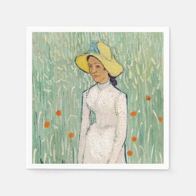 Vincent van Gogh - Mädchen in Weiß Serviette (Vorderseite)