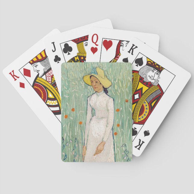 Vincent van Gogh - Mädchen in Weiß Spielkarten (Rückseite)