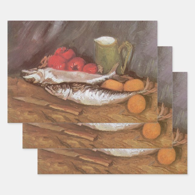 Vincent van Gogh - Makrele, Zitronen und Tomaten Geschenkpapier Set (Set)