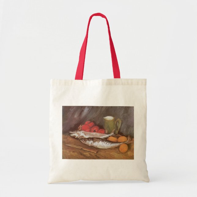 Vincent van Gogh - Makrele, Zitronen und Tomaten Tragetasche (Vorne)