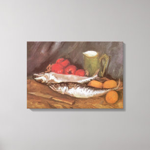 Vincent van Gogh - Makrelen, Zitronen und Tomaten Leinwanddruck