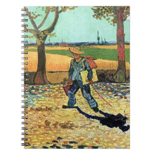 Vincent Van Gogh - Maler auf dem Weg zur Arbeit Notizblock