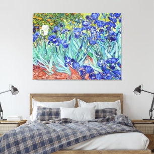 Vincent Van Gogh malt Irises Leinwanddruck
