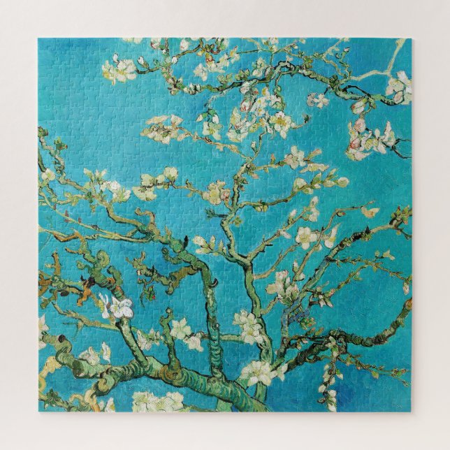 Vincent Van Gogh malt Mandelblüten (Vertikal)