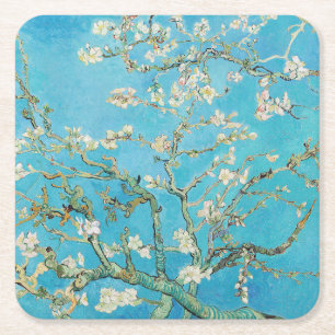 Vincent van Gogh - Mandelblüten Rechteckiger Pappuntersetzer