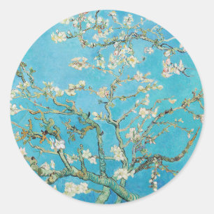 Vincent van Gogh - Mandelblüten Runder Aufkleber
