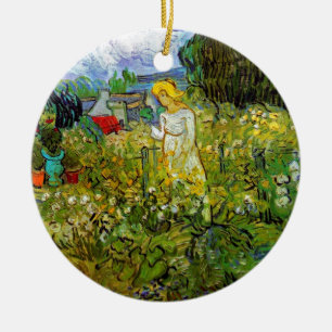 Vincent Van Gogh - Marguerite Gachet im Garten Keramik Ornament