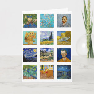 Vincent Van Gogh - Meisterwerke Gitter Karte