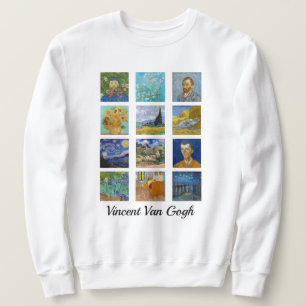 Vincent Van Gogh - Meisterwerke Gitter Sweatshirt