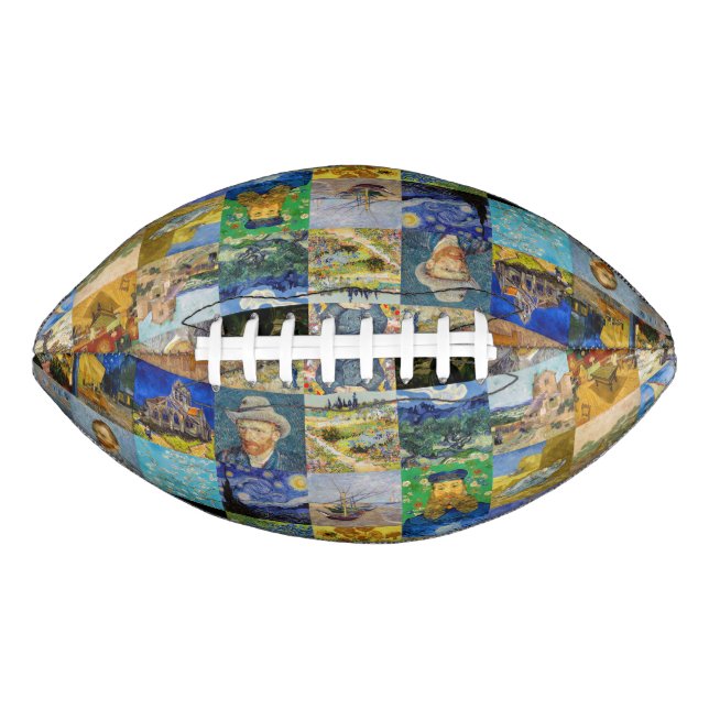 Vincent van Gogh - Meisterwerke Mosaic Patchwork Football (Vorderseite)