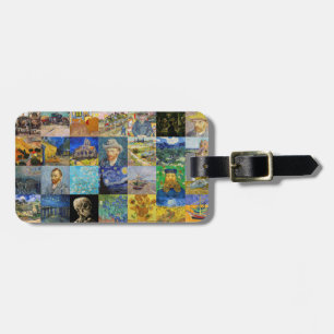 Vincent van Gogh - Meisterwerke Mosaic Patchwork Gepäckanhänger