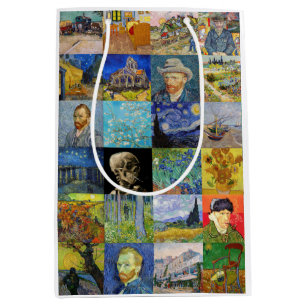 Vincent van Gogh - Meisterwerke Mosaic Patchwork Mittlere Geschenktüte