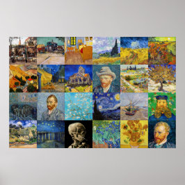 Vincent van Gogh - Meisterwerke Mosaic Patchwork Poster