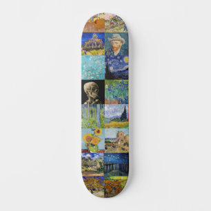 Vincent van Gogh - Meisterwerke Mosaic Patchwork Skateboard
