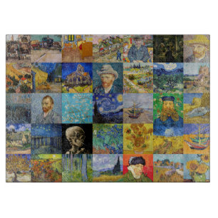 Vincent van Gogh - Meisterwerke Mosaik Patchwork Schneidebrett