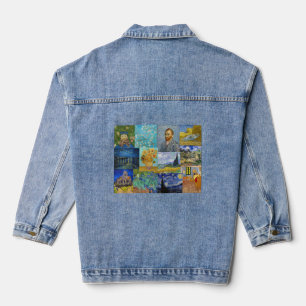 Vincent Van Gogh - Meisterwerke Patchwork Jeansjacke