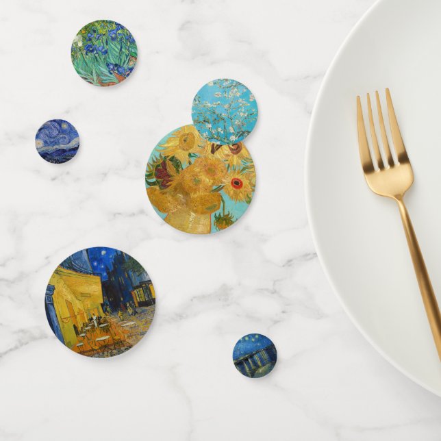 Vincent Van Gogh - Meisterwerke Patchwork Konfetti (Gruppe)