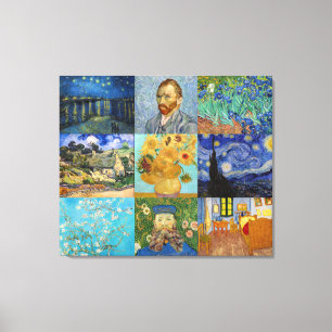 Vincent Van Gogh - Meisterwerke Patchwork Leinwanddruck