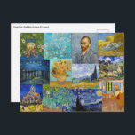 Vincent Van Gogh - Meisterwerke Patchwork Postkarte<br><div class="desc">Vincent Van Gogh - Meisterwerke Patchwork</div>