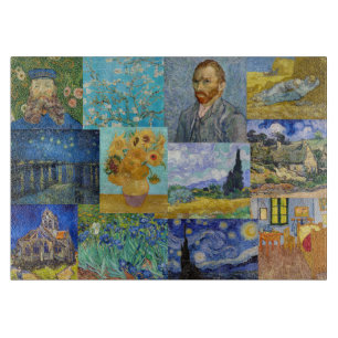 Vincent Van Gogh - Meisterwerke Patchwork Schneidebrett